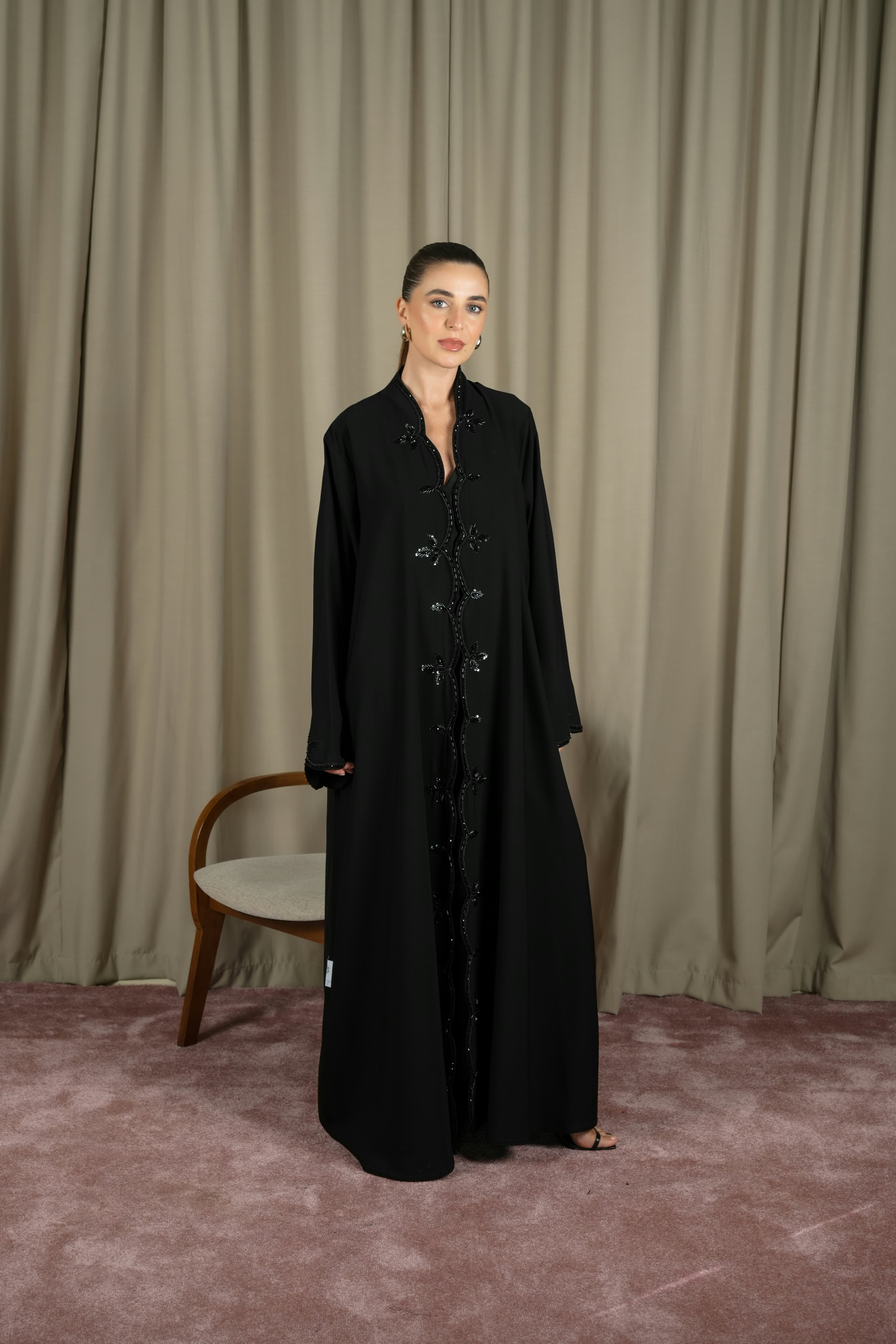 Abaya noire Maison Neyara